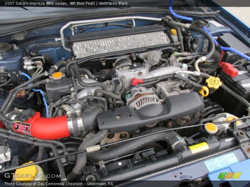 WR Blue Pearl / Anthracite Black 2007 Subaru Impreza WRX Sedan