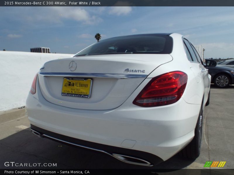 Polar White / Black 2015 Mercedes-Benz C 300 4Matic