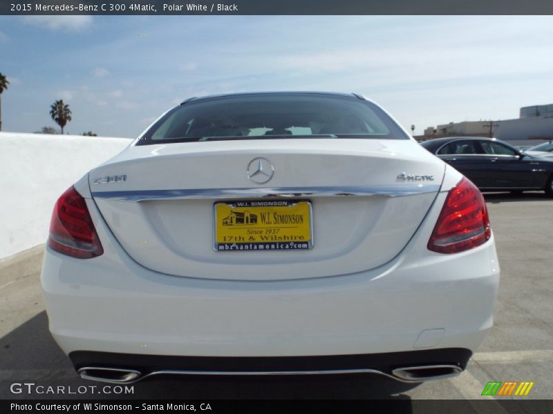 Polar White / Black 2015 Mercedes-Benz C 300 4Matic