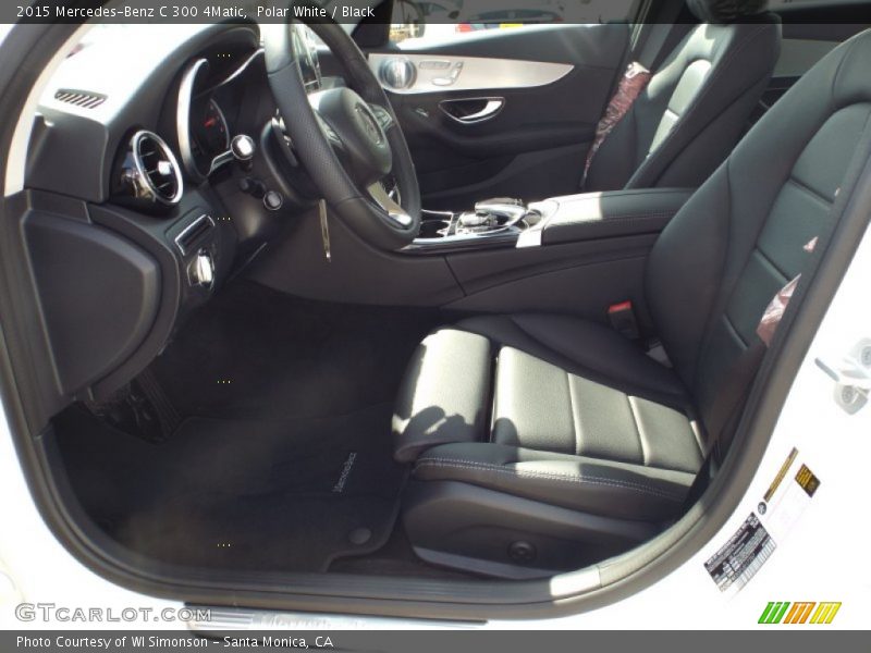 Polar White / Black 2015 Mercedes-Benz C 300 4Matic
