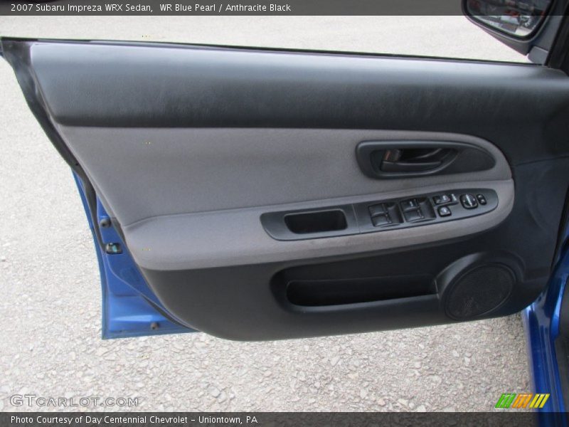 WR Blue Pearl / Anthracite Black 2007 Subaru Impreza WRX Sedan
