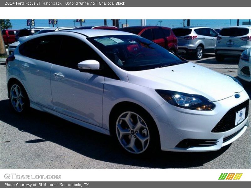Oxford White / ST Charcoal Black 2014 Ford Focus ST Hatchback