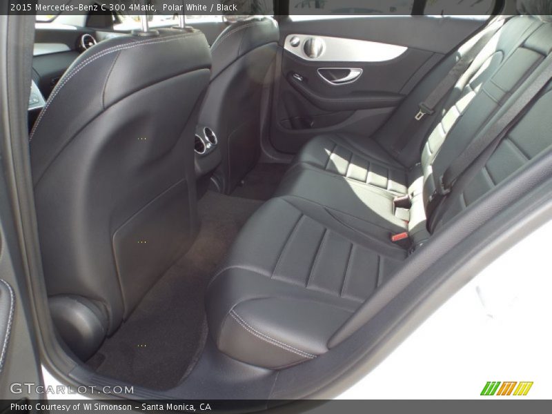 Polar White / Black 2015 Mercedes-Benz C 300 4Matic