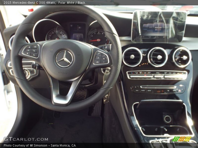Polar White / Black 2015 Mercedes-Benz C 300 4Matic