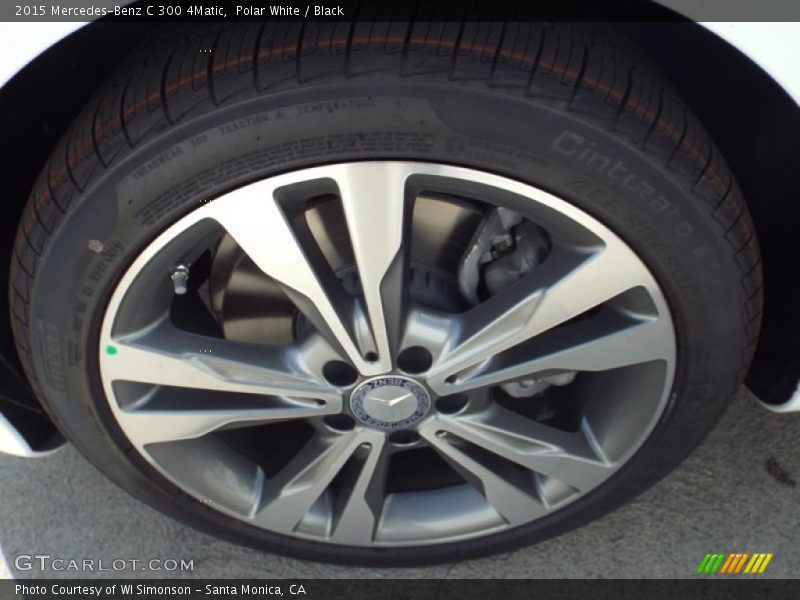 Polar White / Black 2015 Mercedes-Benz C 300 4Matic