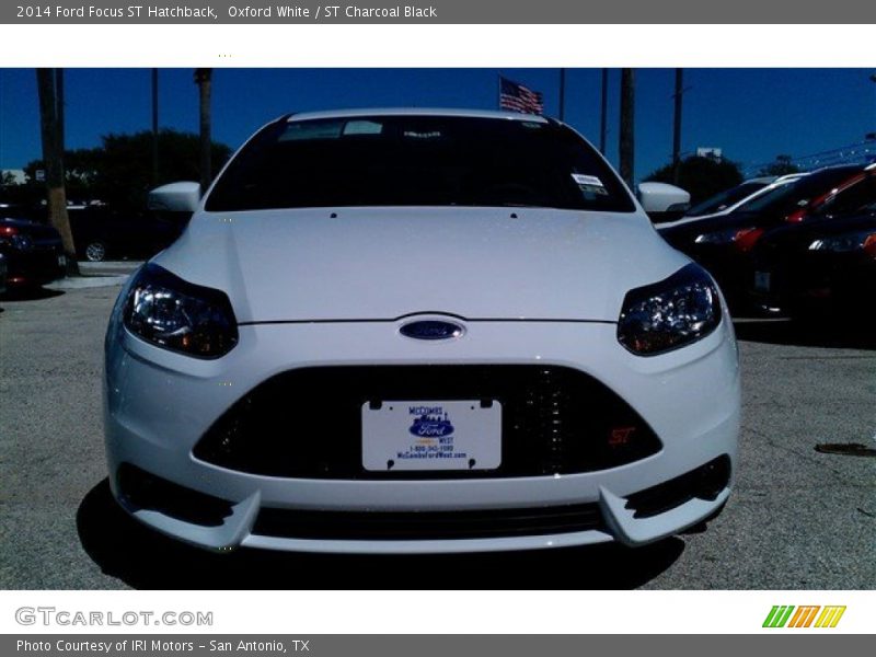 Oxford White / ST Charcoal Black 2014 Ford Focus ST Hatchback