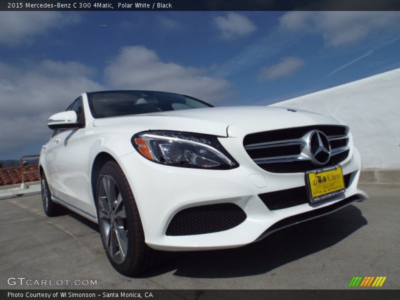 Polar White / Black 2015 Mercedes-Benz C 300 4Matic