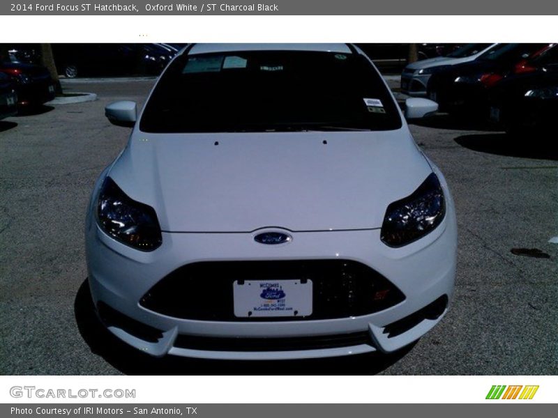 Oxford White / ST Charcoal Black 2014 Ford Focus ST Hatchback