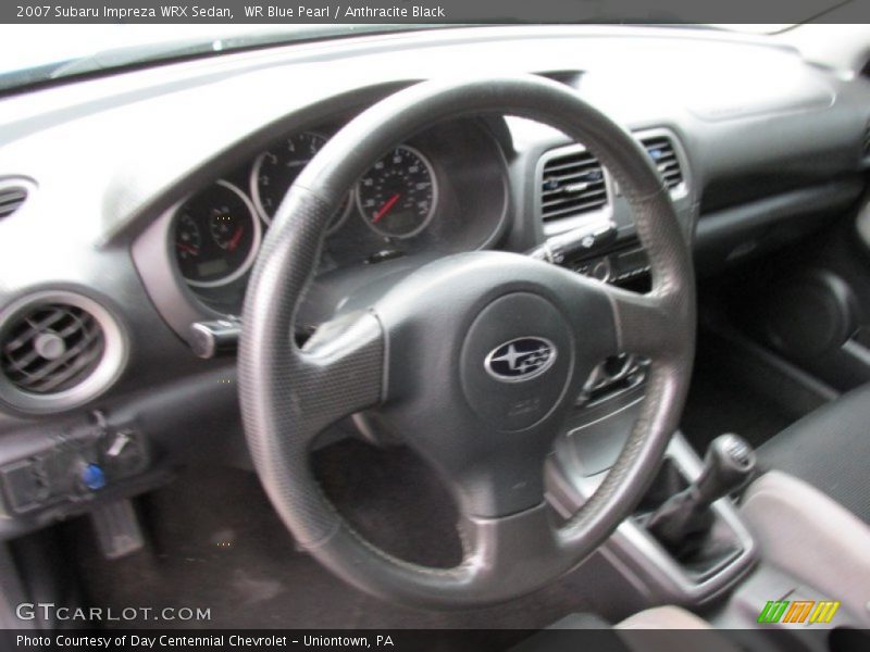 WR Blue Pearl / Anthracite Black 2007 Subaru Impreza WRX Sedan