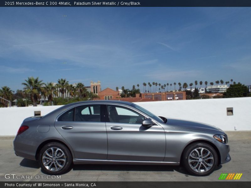 Paladium Silver Metallic / Grey/Black 2015 Mercedes-Benz C 300 4Matic