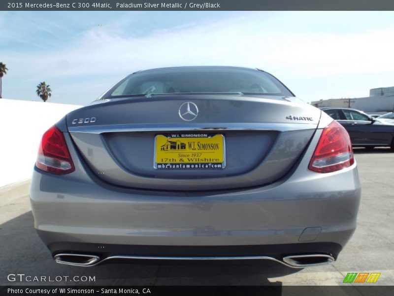 Paladium Silver Metallic / Grey/Black 2015 Mercedes-Benz C 300 4Matic