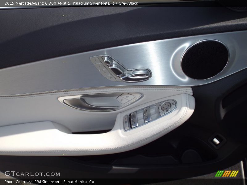 Paladium Silver Metallic / Grey/Black 2015 Mercedes-Benz C 300 4Matic