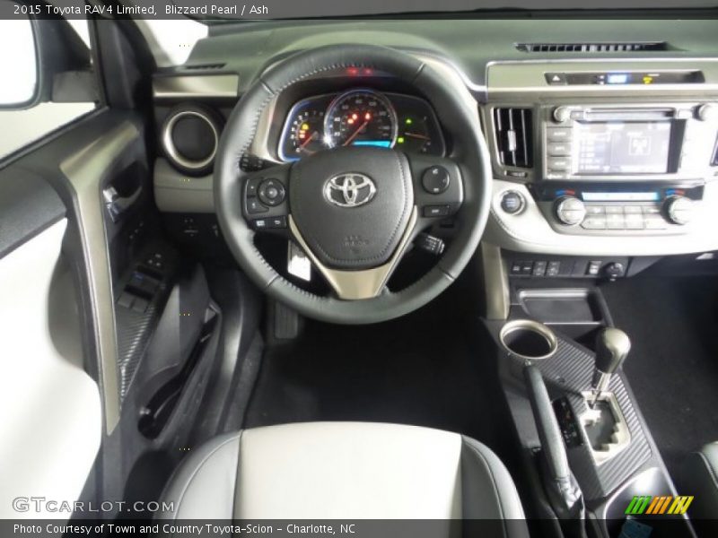 Blizzard Pearl / Ash 2015 Toyota RAV4 Limited