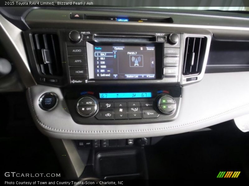 Blizzard Pearl / Ash 2015 Toyota RAV4 Limited