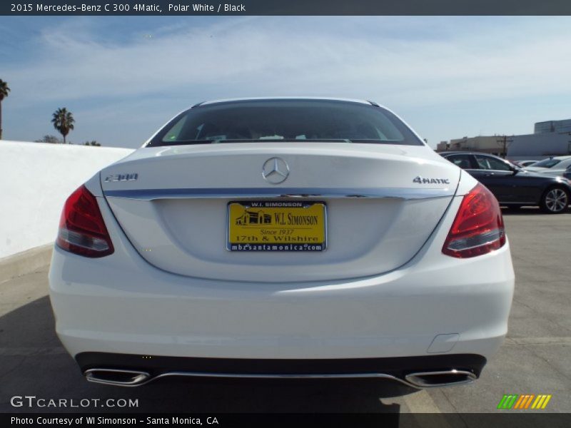 Polar White / Black 2015 Mercedes-Benz C 300 4Matic