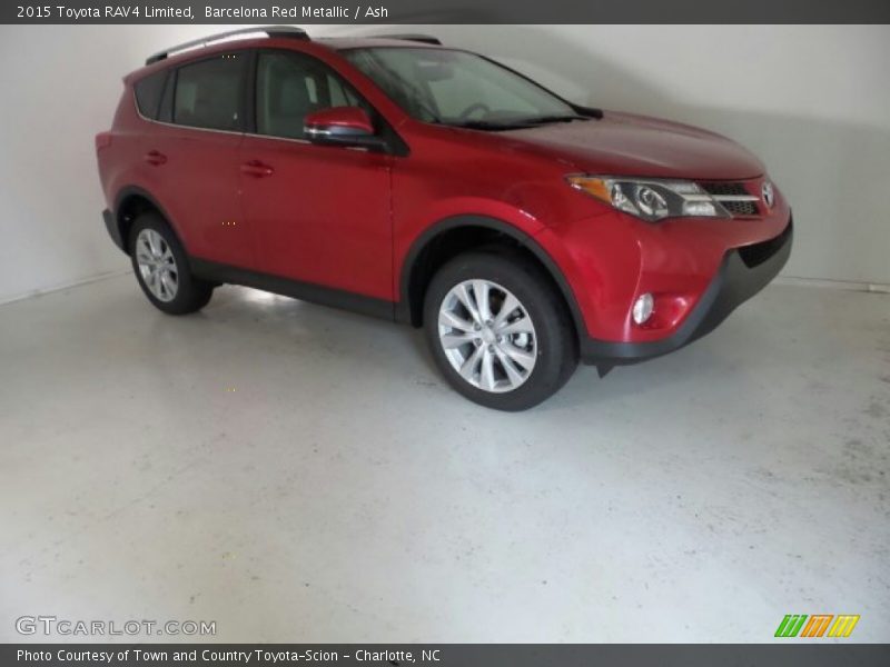 Barcelona Red Metallic / Ash 2015 Toyota RAV4 Limited