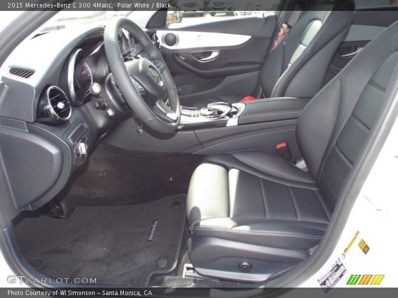 Polar White / Black 2015 Mercedes-Benz C 300 4Matic