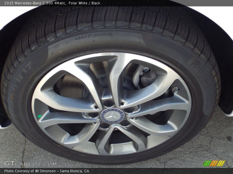 Polar White / Black 2015 Mercedes-Benz C 300 4Matic