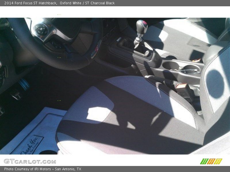 Oxford White / ST Charcoal Black 2014 Ford Focus ST Hatchback