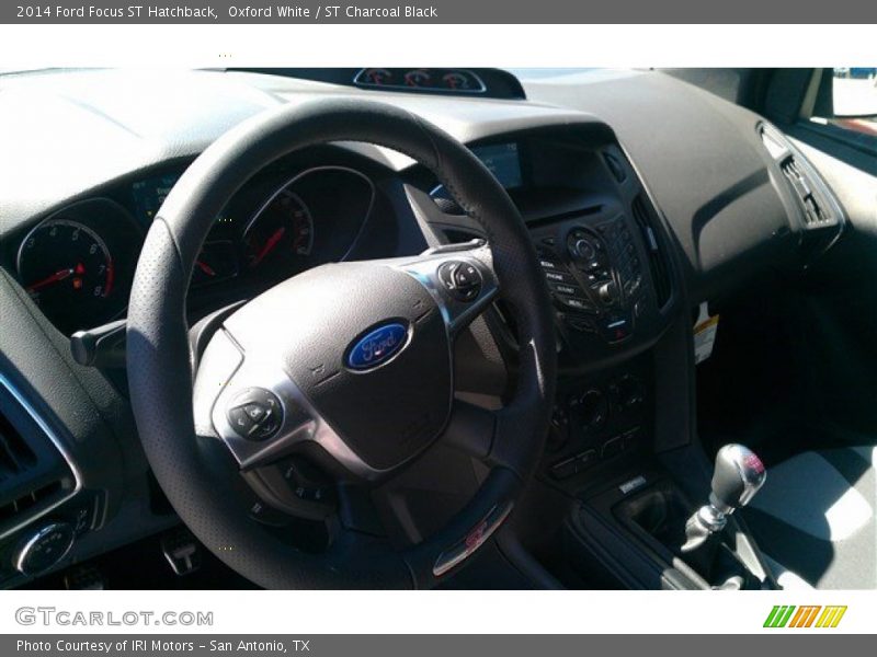 Oxford White / ST Charcoal Black 2014 Ford Focus ST Hatchback