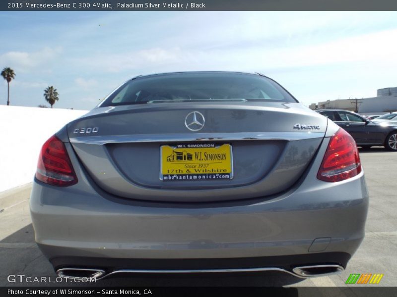 Paladium Silver Metallic / Black 2015 Mercedes-Benz C 300 4Matic