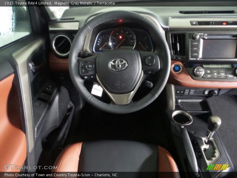 Magnetic Gray Metallic / Terracotta 2015 Toyota RAV4 Limited