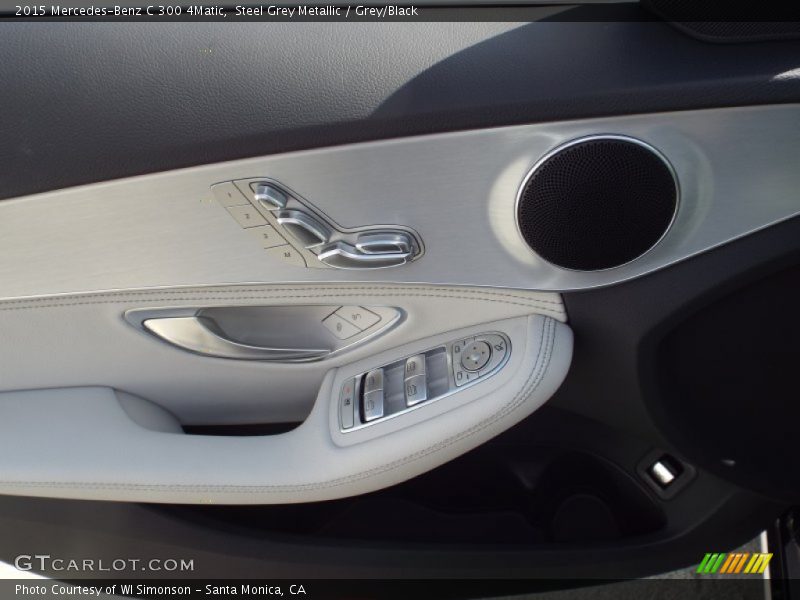 Steel Grey Metallic / Grey/Black 2015 Mercedes-Benz C 300 4Matic
