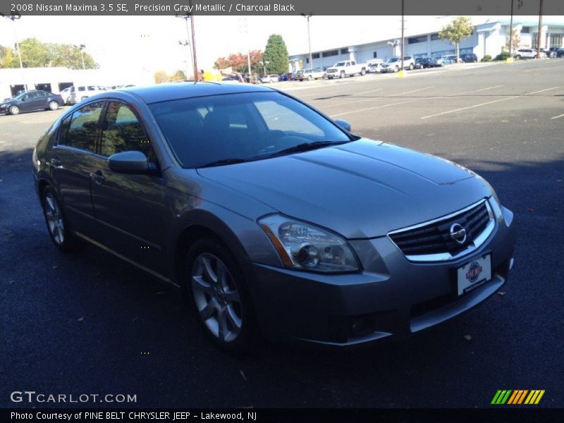 Precision Gray Metallic / Charcoal Black 2008 Nissan Maxima 3.5 SE