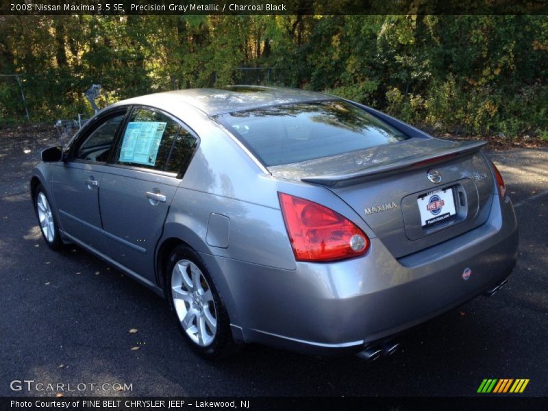Precision Gray Metallic / Charcoal Black 2008 Nissan Maxima 3.5 SE