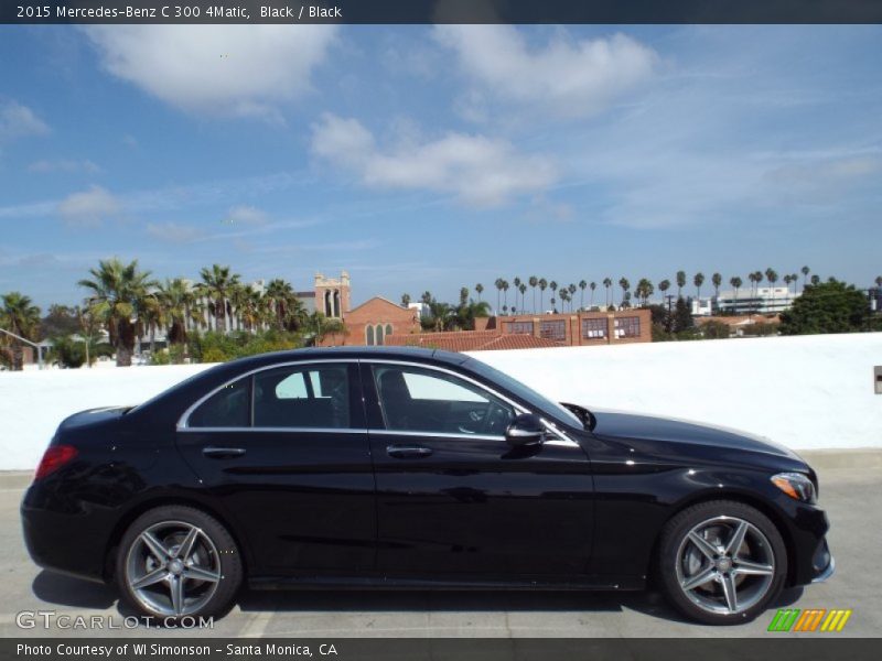 Black / Black 2015 Mercedes-Benz C 300 4Matic