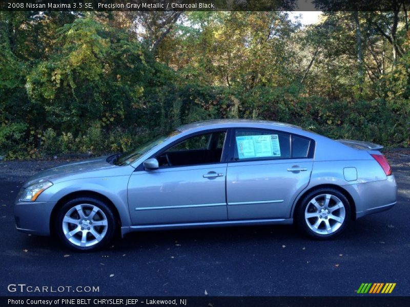 Precision Gray Metallic / Charcoal Black 2008 Nissan Maxima 3.5 SE