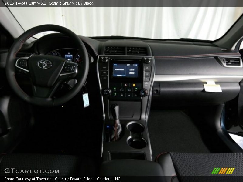 Cosmic Gray Mica / Black 2015 Toyota Camry SE