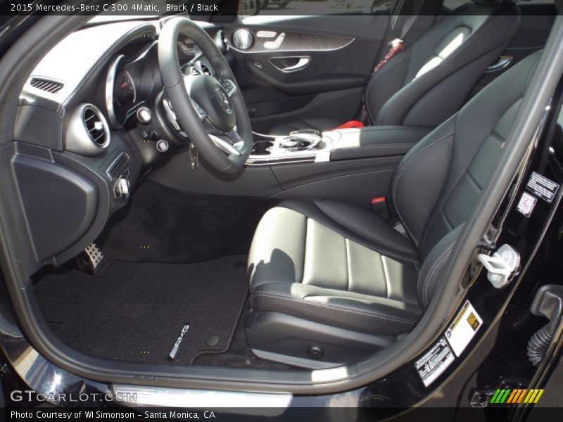 Black / Black 2015 Mercedes-Benz C 300 4Matic