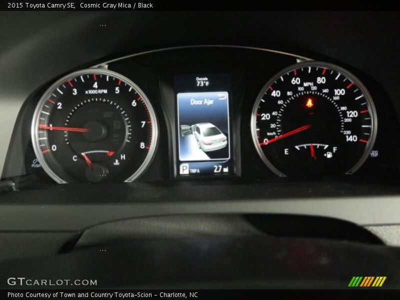 Cosmic Gray Mica / Black 2015 Toyota Camry SE