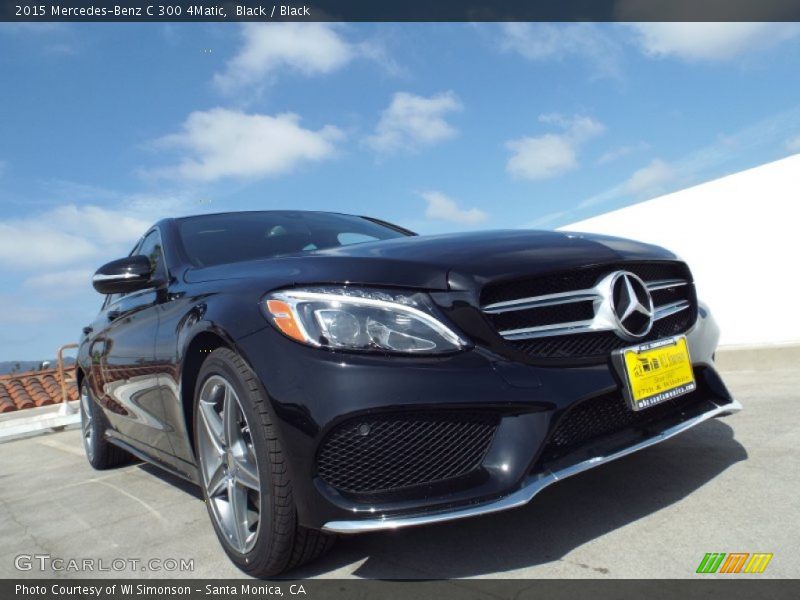 Black / Black 2015 Mercedes-Benz C 300 4Matic