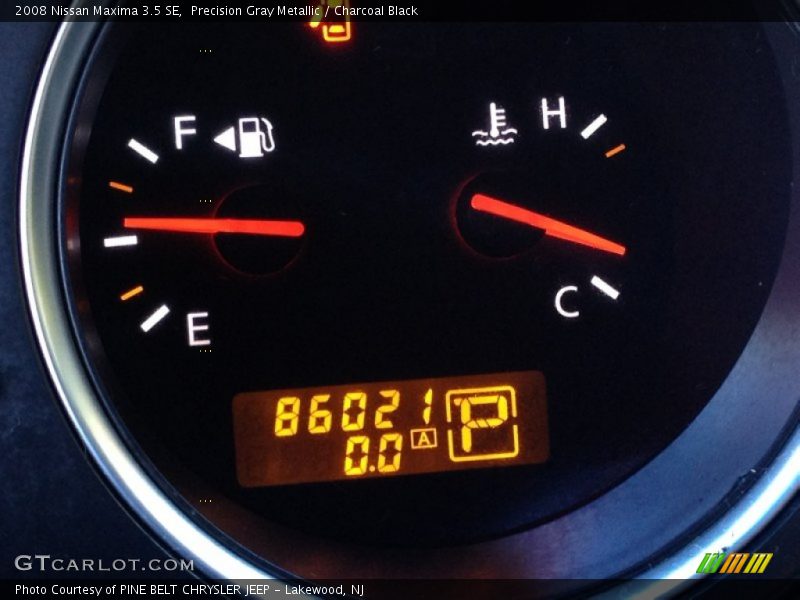 Precision Gray Metallic / Charcoal Black 2008 Nissan Maxima 3.5 SE
