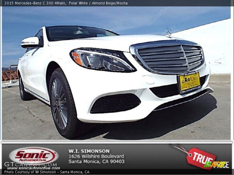 Polar White / Almond Beige/Mocha 2015 Mercedes-Benz C 300 4Matic