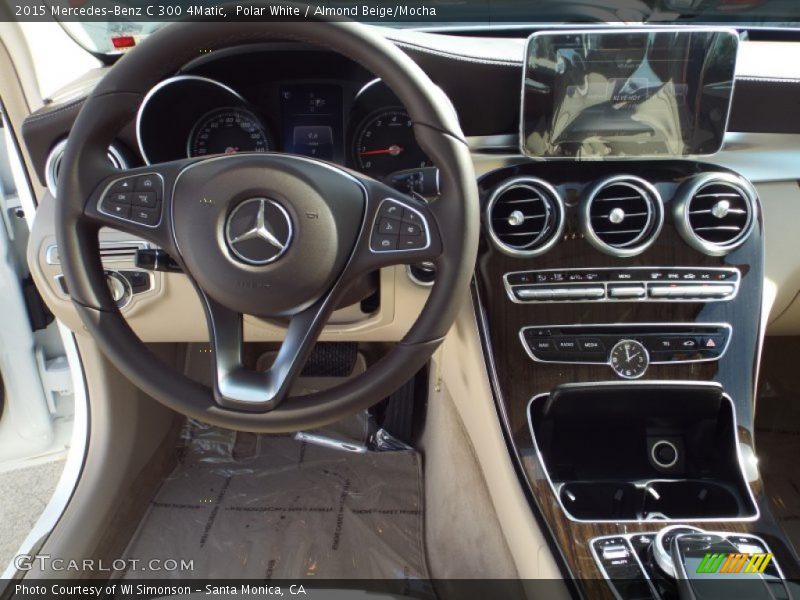 Polar White / Almond Beige/Mocha 2015 Mercedes-Benz C 300 4Matic