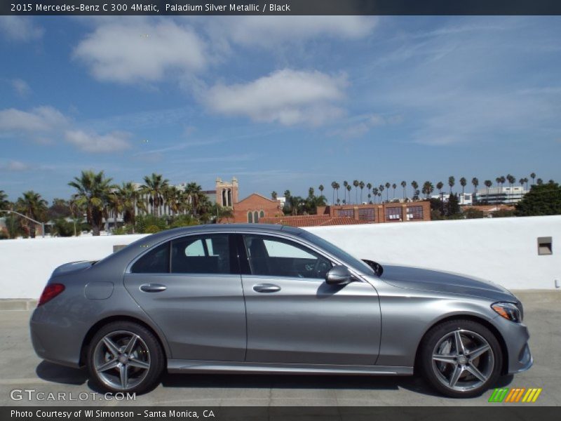 Paladium Silver Metallic / Black 2015 Mercedes-Benz C 300 4Matic
