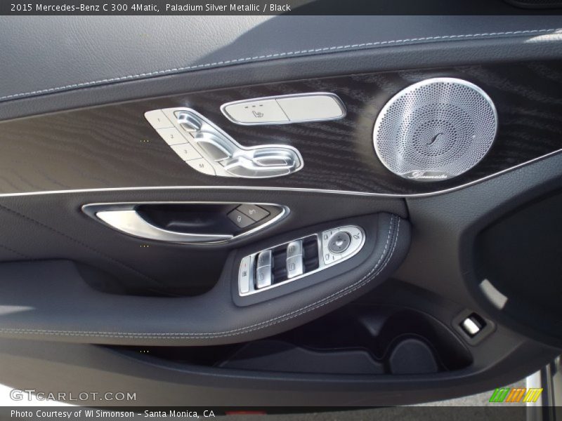 Paladium Silver Metallic / Black 2015 Mercedes-Benz C 300 4Matic
