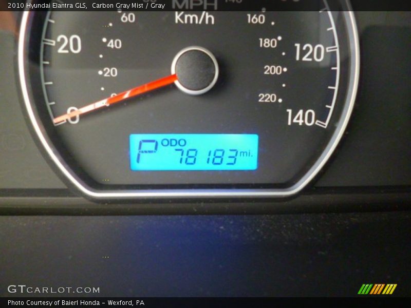Carbon Gray Mist / Gray 2010 Hyundai Elantra GLS