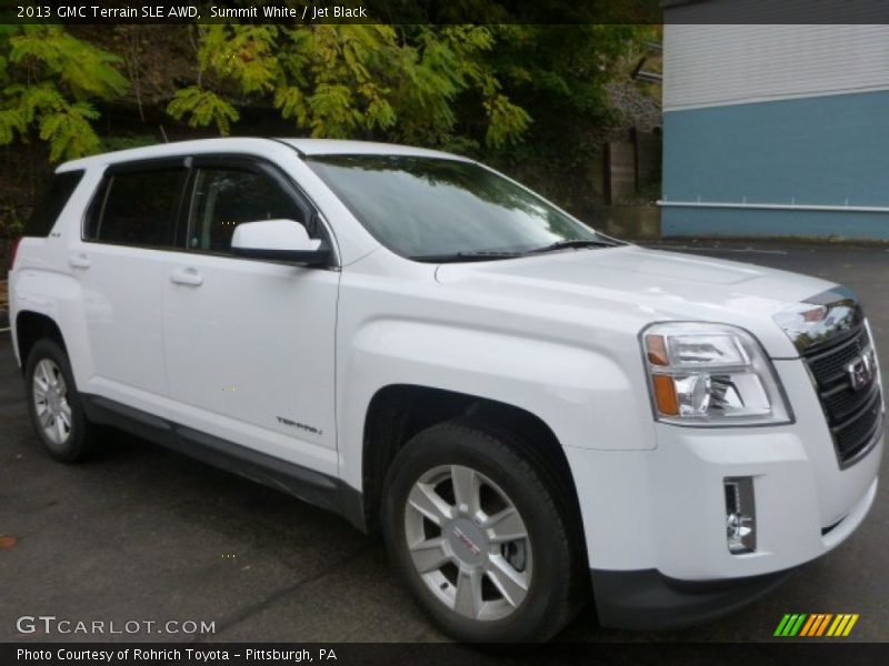 Summit White / Jet Black 2013 GMC Terrain SLE AWD