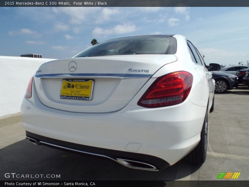 Polar White / Black 2015 Mercedes-Benz C 300 4Matic