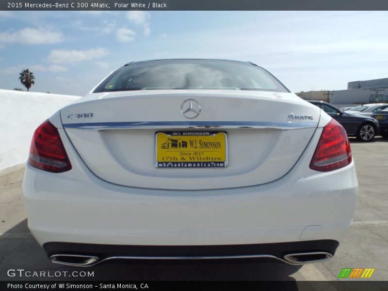 Polar White / Black 2015 Mercedes-Benz C 300 4Matic