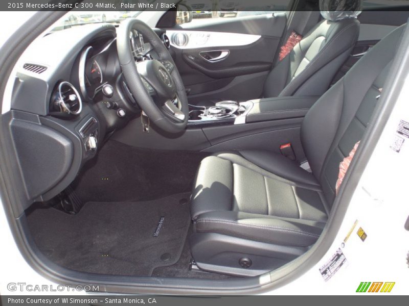 Polar White / Black 2015 Mercedes-Benz C 300 4Matic