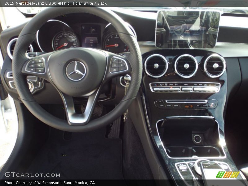 Polar White / Black 2015 Mercedes-Benz C 300 4Matic