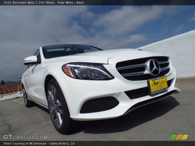 Polar White / Black 2015 Mercedes-Benz C 300 4Matic