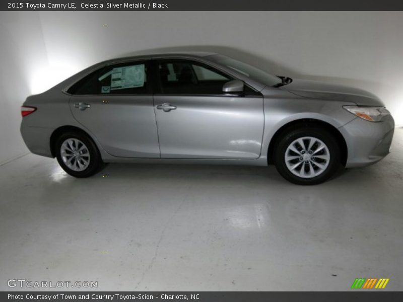 Celestial Silver Metallic / Black 2015 Toyota Camry LE