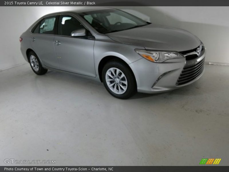 Celestial Silver Metallic / Black 2015 Toyota Camry LE