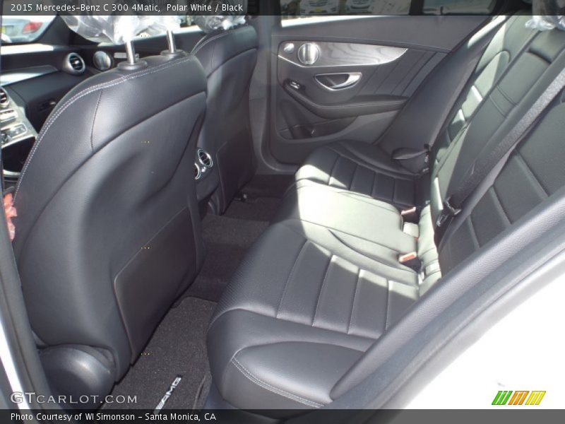 Polar White / Black 2015 Mercedes-Benz C 300 4Matic